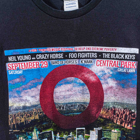 Global Citizen Festival 2012 T-Shirt Foo Fighters Neil Young Crazy Horse