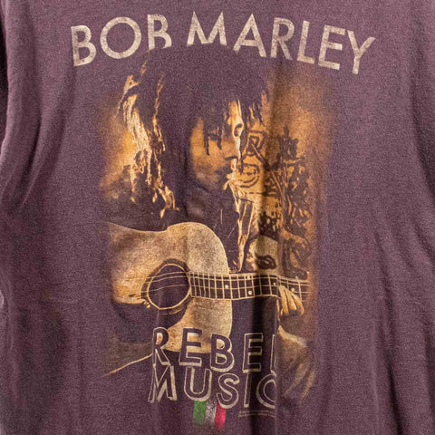 Bob Marley Rebel Music T-Shirt Reggae Rasta