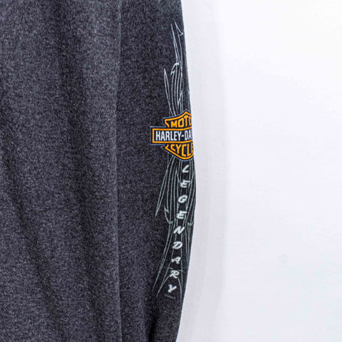 Harley Davidson Motorcycles T-Shirt Long Sleeve Wings Legendary