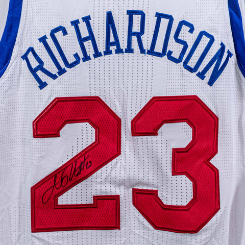 2012 2013 Philadelphia 76ers Adidas Jason Richardson Authentic Jersey Signed