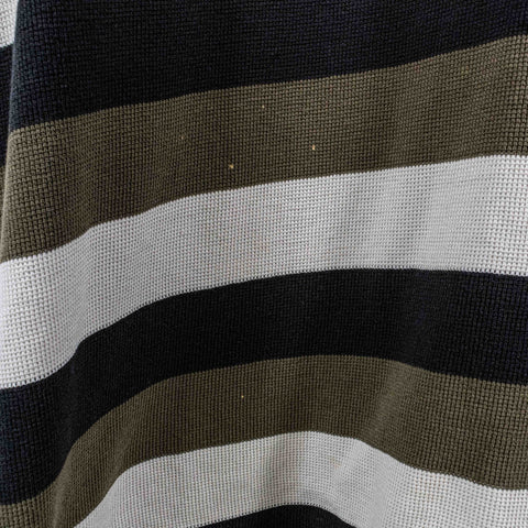 Polo Sport Ralph Lauren Striped Knit Polo Shirt Spell Out