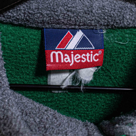 New York Jets Majestic 1/4 Zip Fleece Pullover