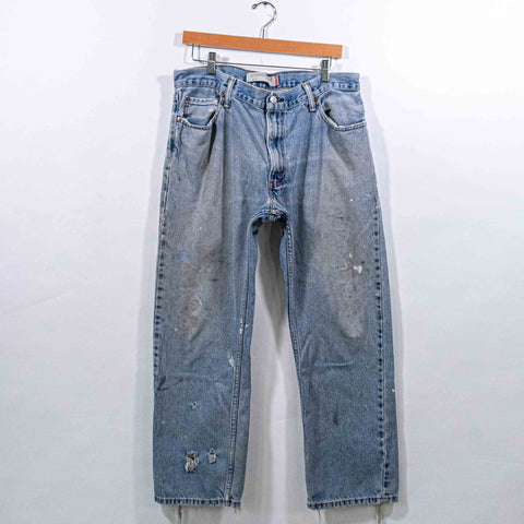 Levis 505 Jeans Distressed Paint Splatter Skate Grunge