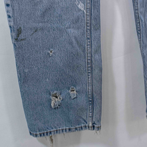 Levis 505 Jeans Distressed Paint Splatter Skate Grunge