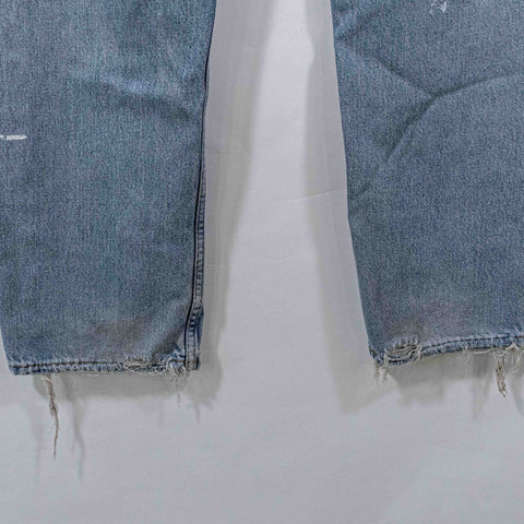 Levis 505 Jeans Distressed Paint Splatter Skate Grunge