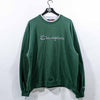 Champion Embroidered Spell Out Sweatshirt Double Collar