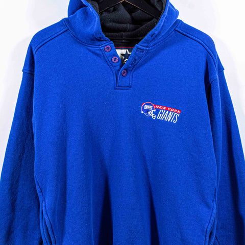 New York Giants Starter Henley Hoodie Sweatshirt NFL