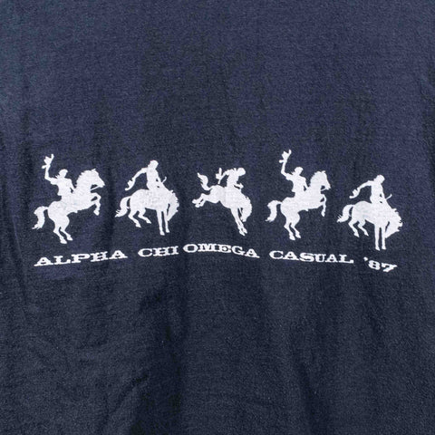 Alpha Chi Omega Frat Cowboy 1987 Long Sleeve T-Shirt
