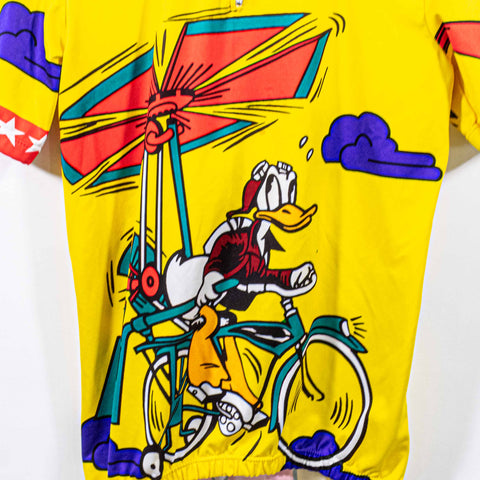 Disney Mickey Mouse Donald Giordano Cycling Jersey Made in Italy