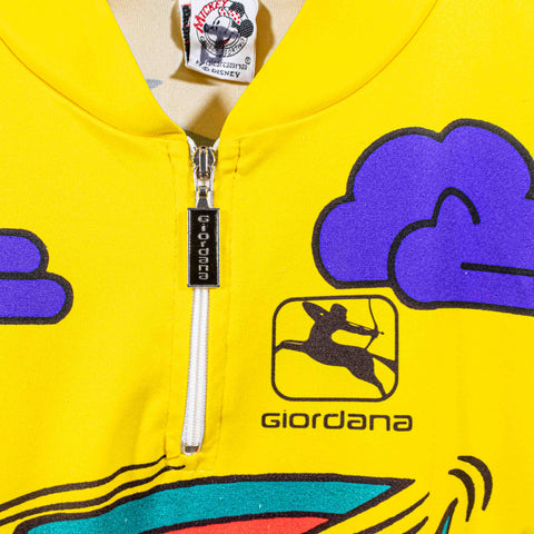 Disney Mickey Mouse Donald Giordano Cycling Jersey Made in Italy