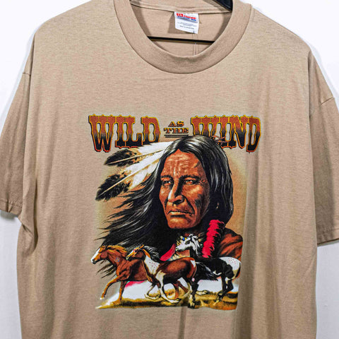 Wild As The Wind Native American Horses T-Shirt