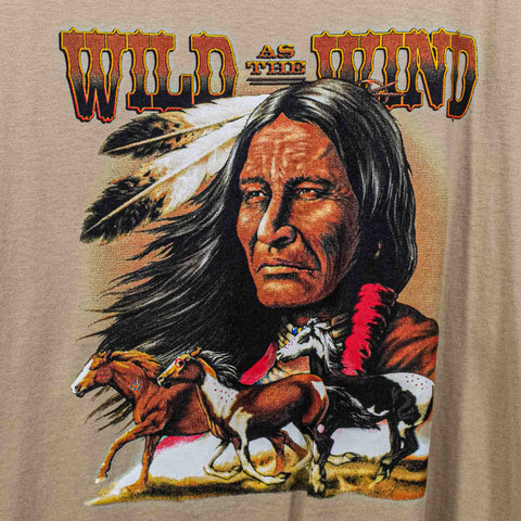 Wild As The Wind Native American Horses T-Shirt