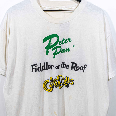 Peter Pan Fiddler On The Roof Guys & Dolls T-Shirt Premier Theatre Company Broadway