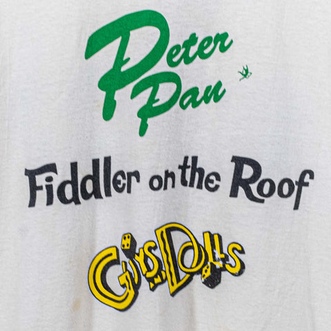 Peter Pan Fiddler On The Roof Guys & Dolls T-Shirt Premier Theatre Company Broadway