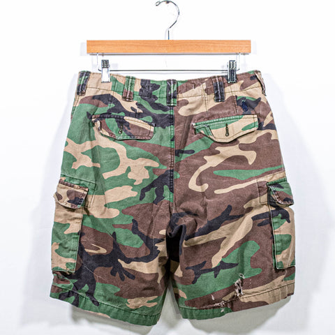 Polo Ralph Lauren Pony Camo Cargo Shorts Distressed