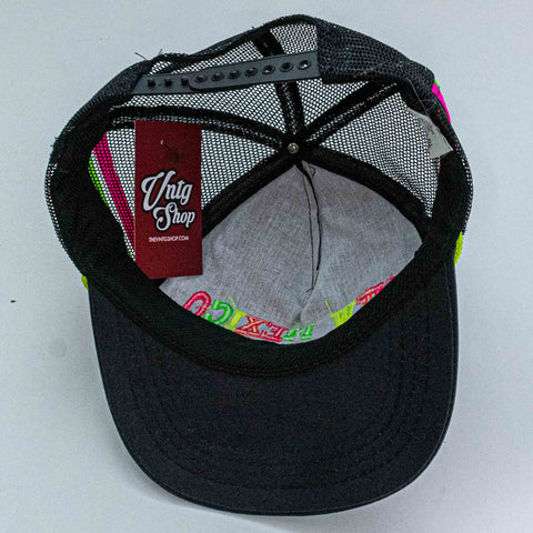 Three Stripe Mesh Trucker Hat Snapback New Mexico