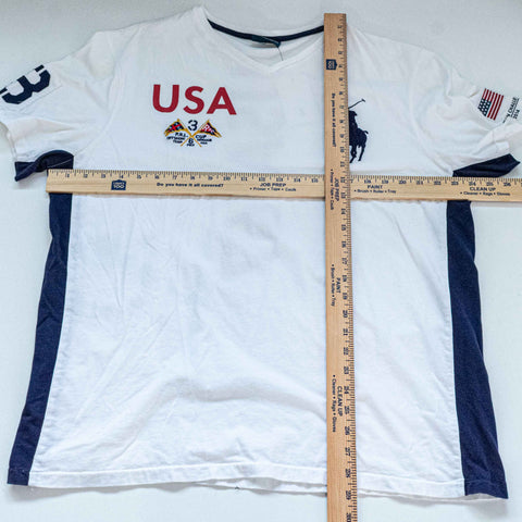 Polo Ralph Lauren RL Ocean Challenge 2014 T-Shirt PRL Cup Offshore Cross Flags