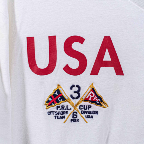 Polo Ralph Lauren RL Ocean Challenge 2014 T-Shirt PRL Cup Offshore Cross Flags