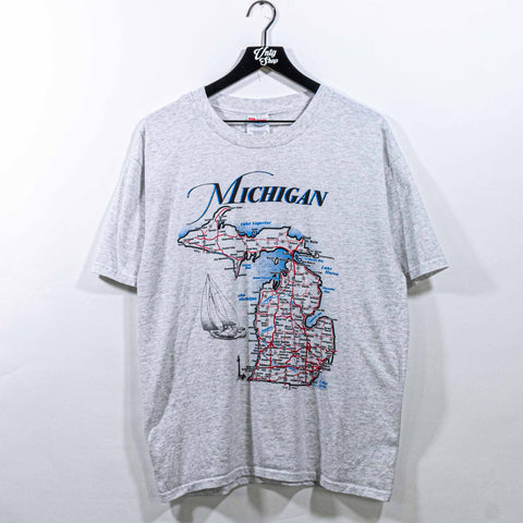 State of Michigan Road Map T-Shirt