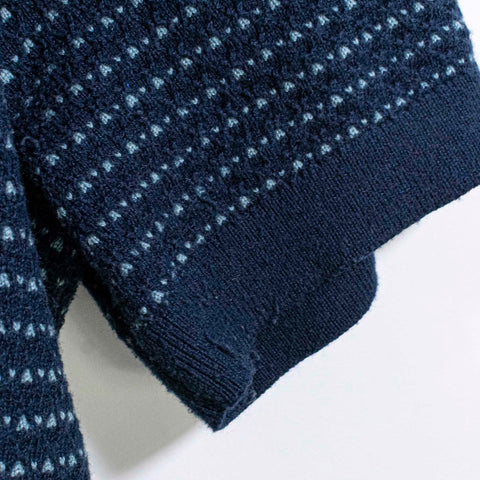 Rhone Johnny Collar Knit Polo Shirt Textured