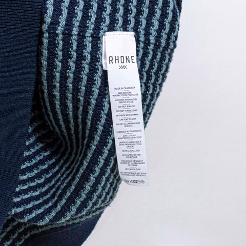 Rhone Johnny Collar Knit Polo Shirt Textured