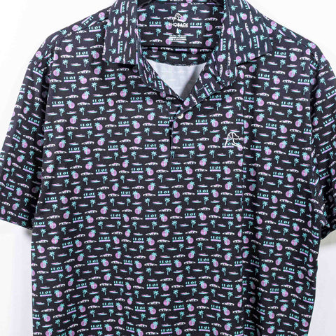 Rhoback Crave Activity Miami Vice Performance Polo Shirt