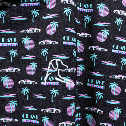 Rhoback Crave Activity Miami Vice Performance Polo Shirt