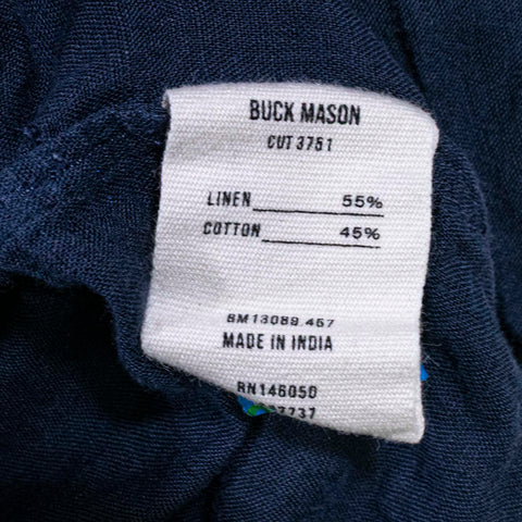 Buck Mason Linen Cotton Button Shirt Short Sleeve