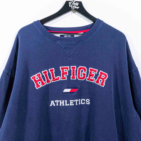 Tommy Hilfiger Athletics Flag Spell Out Crewneck Sweatshirt