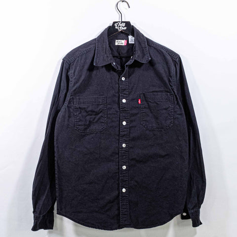 Levis Black Denim Button Shirt