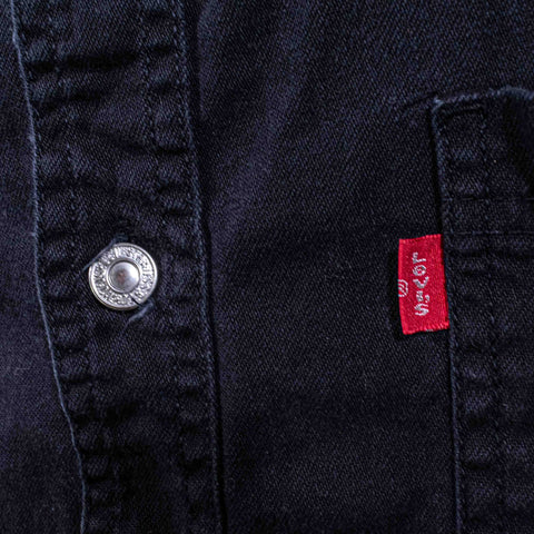 Levis Black Denim Button Shirt