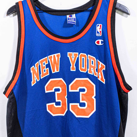 New York Knicks Patrick Ewing 33 Champion Jersey