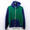 American Apparel F497 Colorblock Zip Up Hoodie Sweatshirt