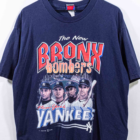 New York Yankees Bronx Bombers T-Shirt 1998 Jeter Tino Martinez Bernie William Paul O'Neill