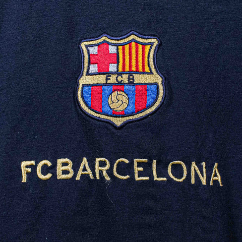 FC Barcelona Crest Logo T-Shirt Embroidered Soccer Futbol Blokecore