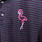 Chubbies Striped Flamingo Performance Golf Polo Shirt