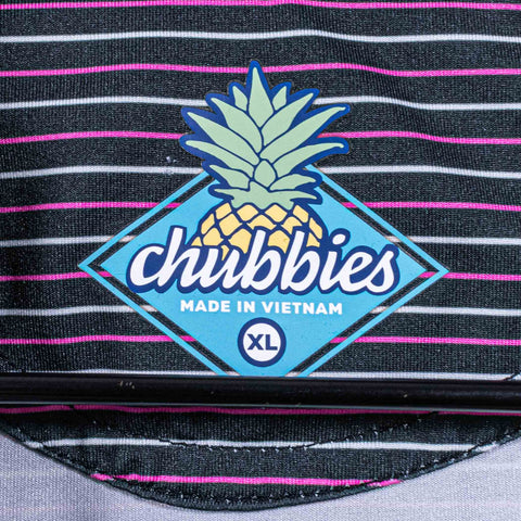 Chubbies Striped Flamingo Performance Golf Polo Shirt