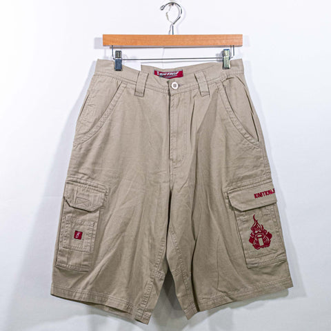 Ignition Embroidered Baggy Cargo Shorts