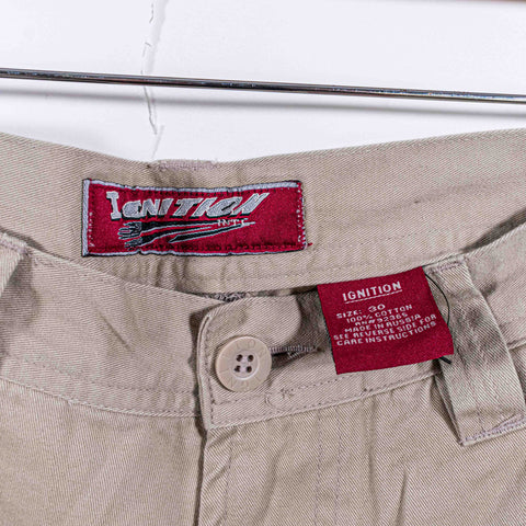 Ignition Embroidered Baggy Cargo Shorts