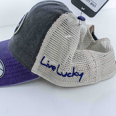 Black Clover TCU Texas Christian University Horned Frogs Mesh Trucker Hat Snapback