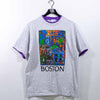Boston City Art Layered Double Collar T-Shirt