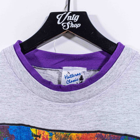 Boston City Art Layered Double Collar T-Shirt