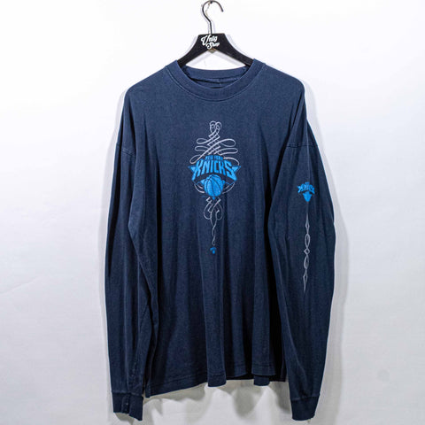 New York Knicks Tribal Print Long Sleeve T-Shirt NBA