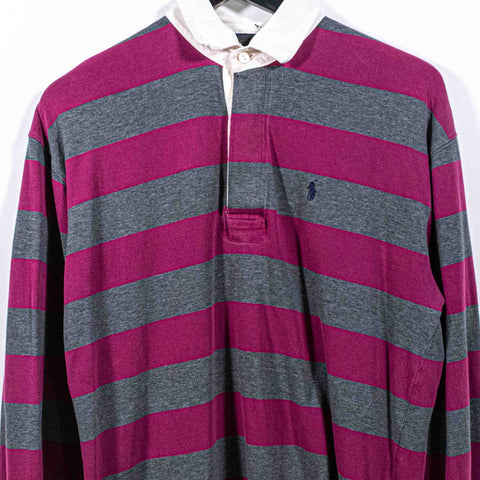 Polo Ralph Lauren Pony Striped Long Sleeve Rugby Shirt