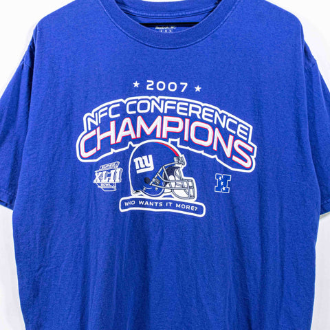 New York Giants 2007 NFC Conference Champions Reebok T-Shirt