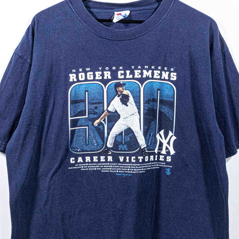 Roger Clemens 300 Wins New York Yankees Majestic T-Shirt