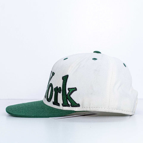 New York Jets Logo Block Spell Out Snapback Hat Reebok NFL