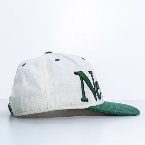 New York Jets Logo Block Spell Out Snapback Hat Reebok NFL