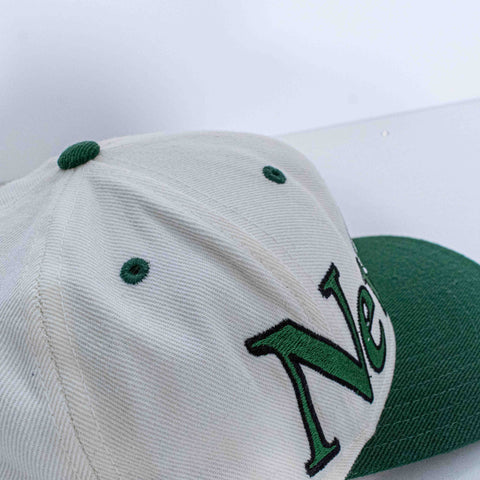New York Jets Logo Block Spell Out Snapback Hat Reebok NFL