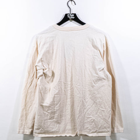 Giraffe Embroidered Henley Longsleeve T-Shirt